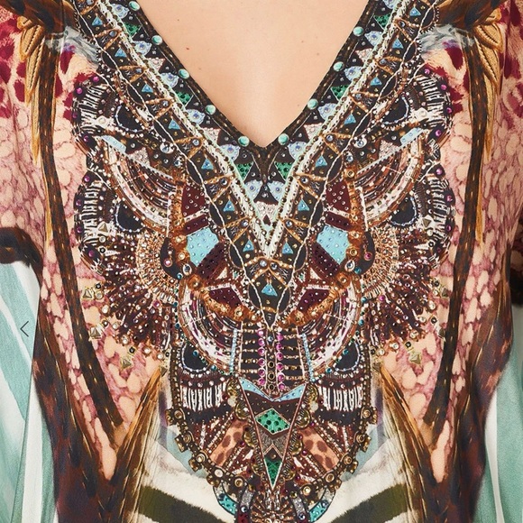 Camilla, Short Kaftan With Cuff - Picture 6 of 9